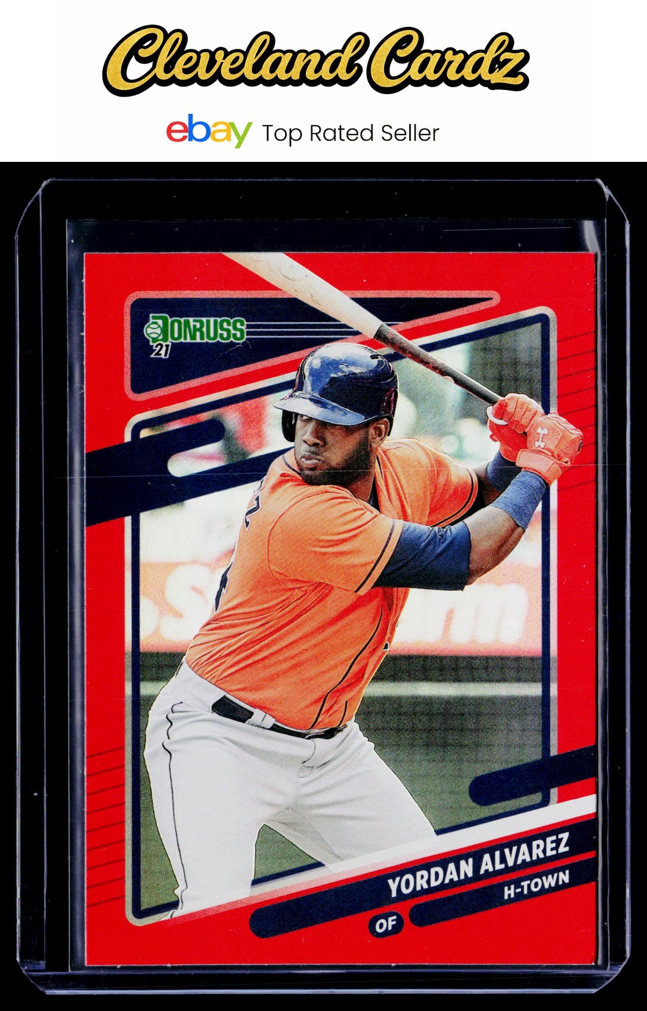 2021 Donruss #174b Yordan Alvarez Holo Red : "H-Town"