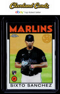 2021 Topps Chrome #86BC-12 Sixto Sanchez 1986 Topps Baseball 35th Anniversary