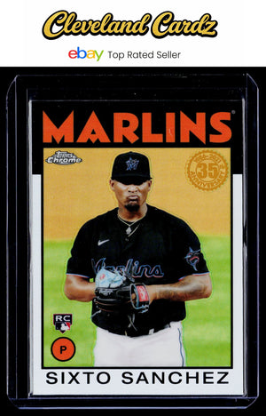 2021 Topps Chrome #86BC-12 Sixto Sanchez 1986 Topps Baseball 35th Anniversary