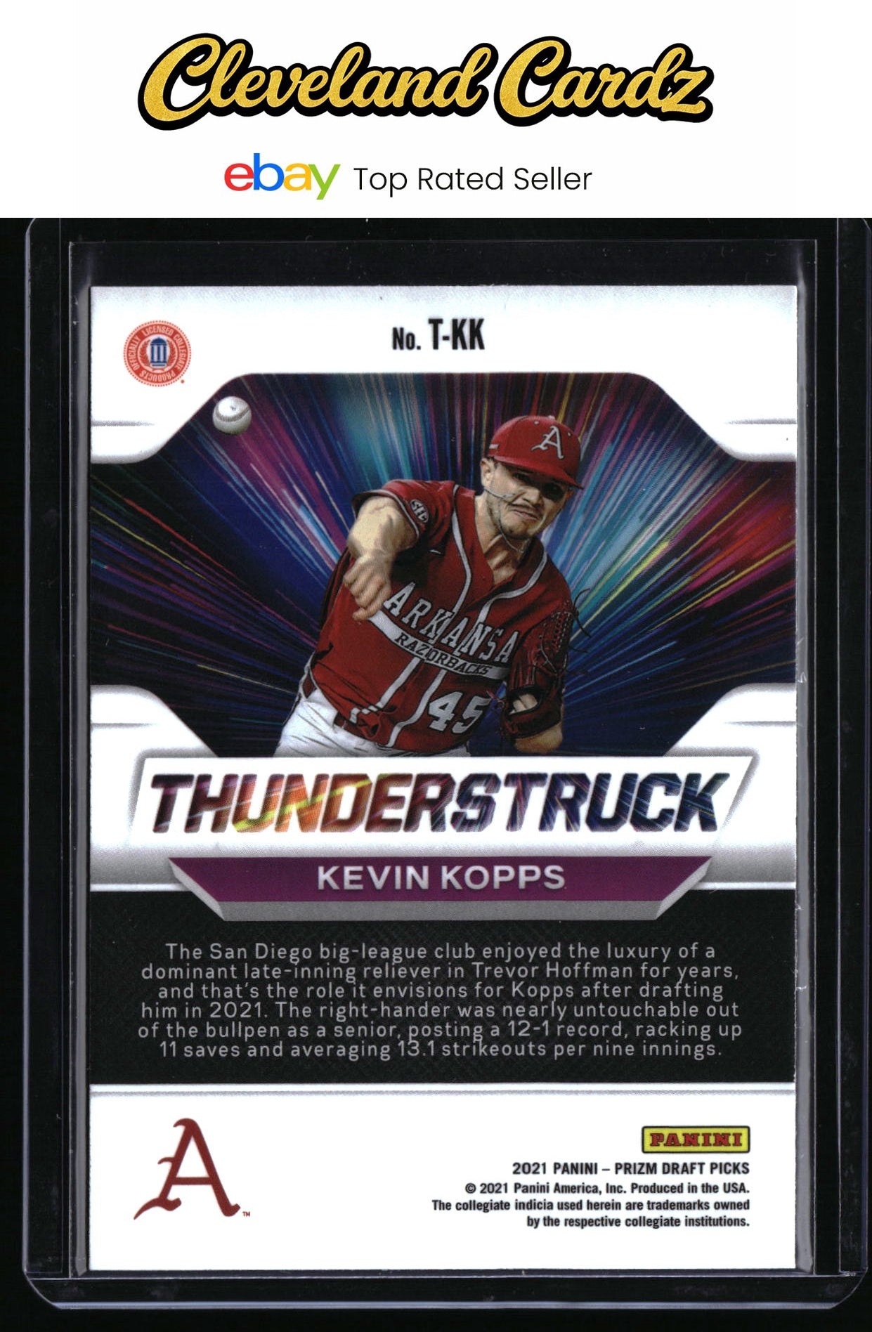 2021 Panini Prizm Draft Picks #T-KK Kevin Kopps Thunderstruck