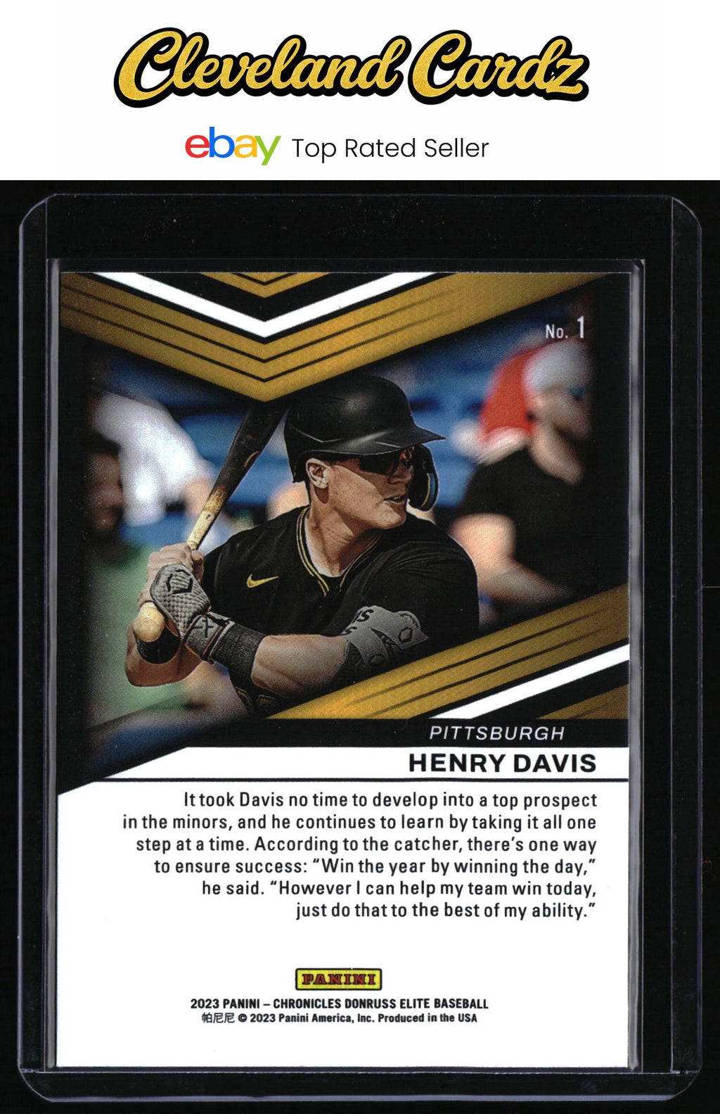 2023 Panini Chronicles #1 Henry Davis Elite