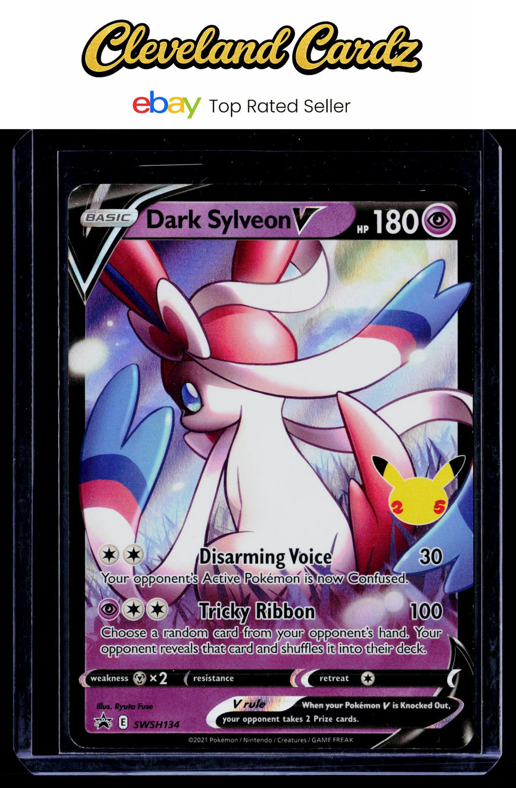 SWSH: Sword & Shield Promo Cards #SWSH134 Dark Sylveon V