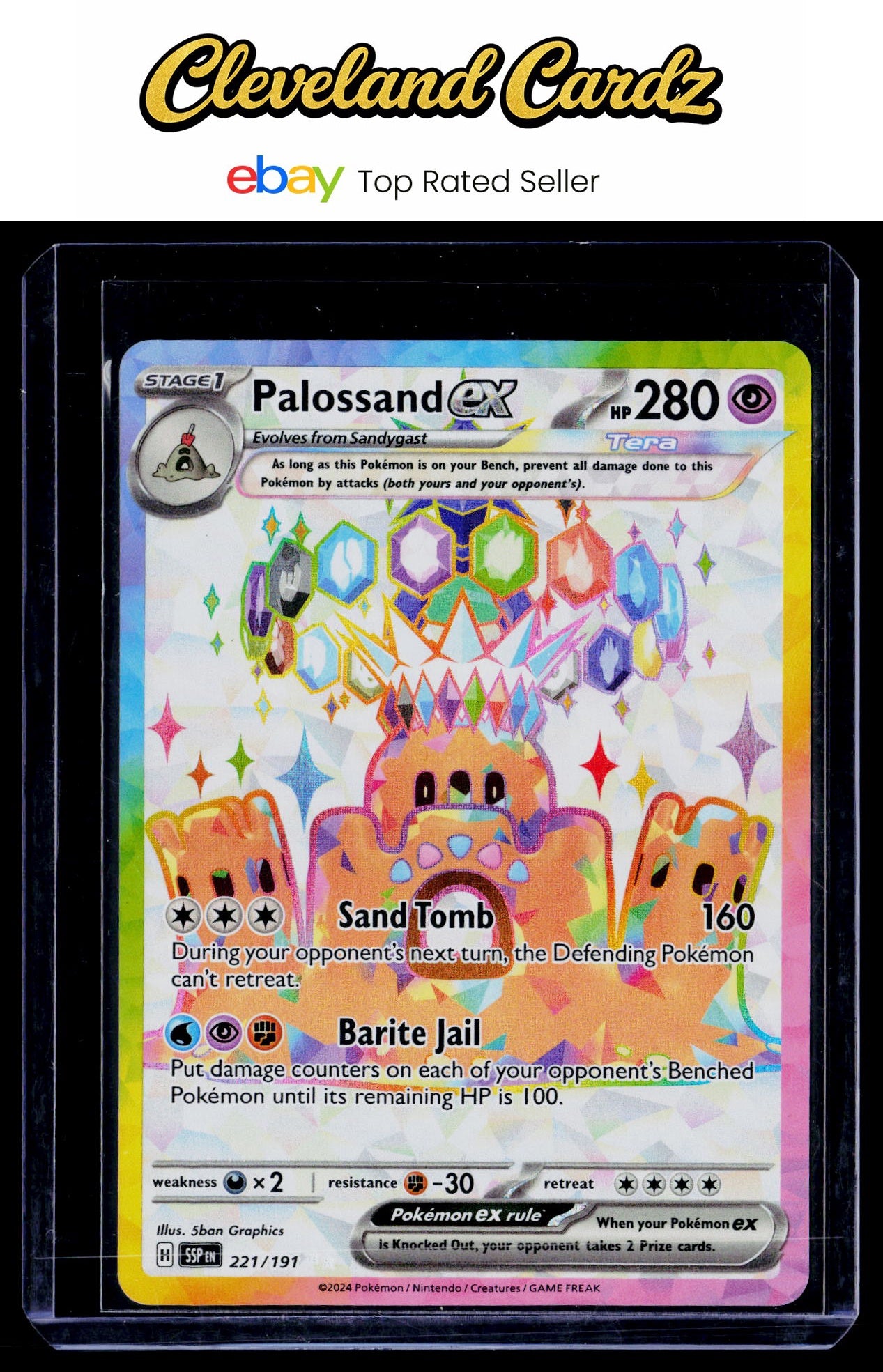 SV08: Surging Sparks #221/191 Palossand ex