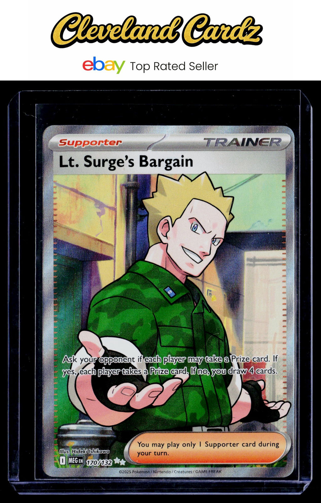 ME01: Mega Evolution #170/132 Lt. Surge's Bargain