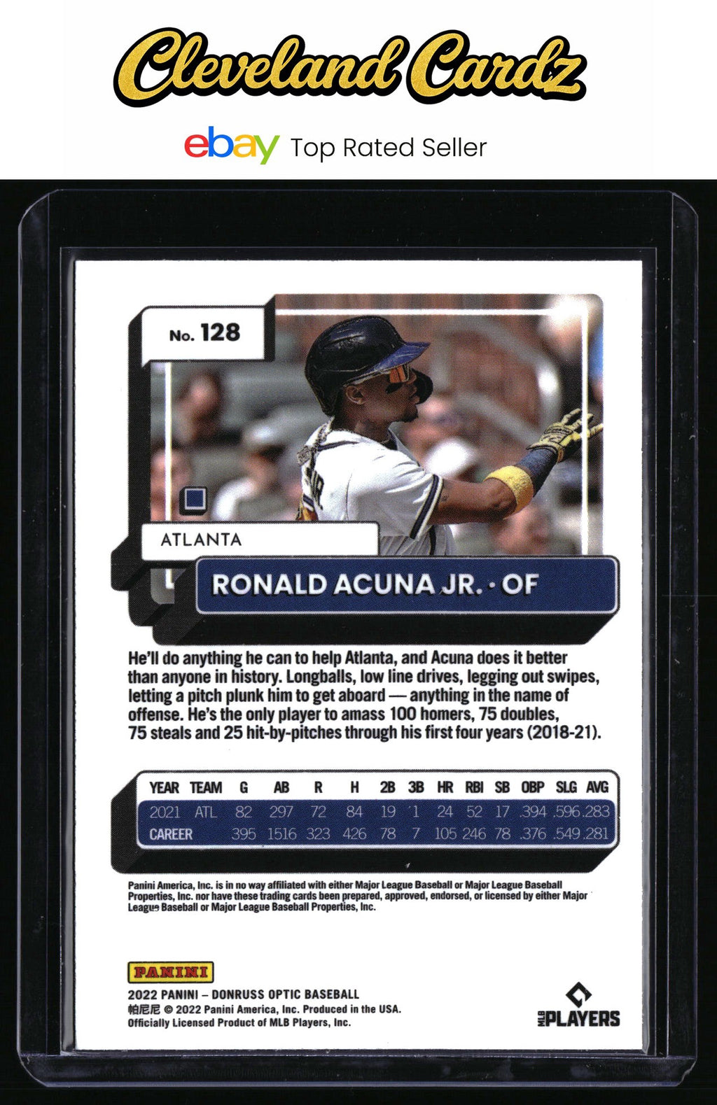 2022 Donruss Optic #128 Ronald Acuna Jr.