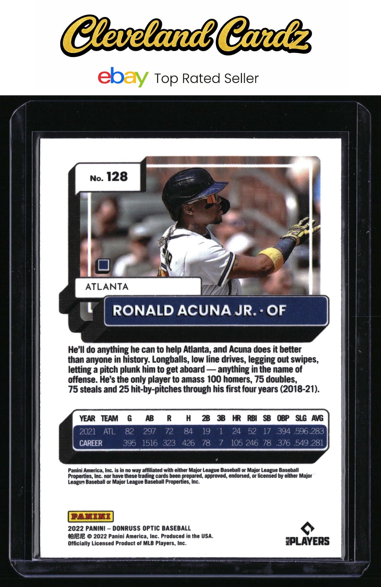 2022 Donruss Optic #128 Ronald Acuna Jr.
