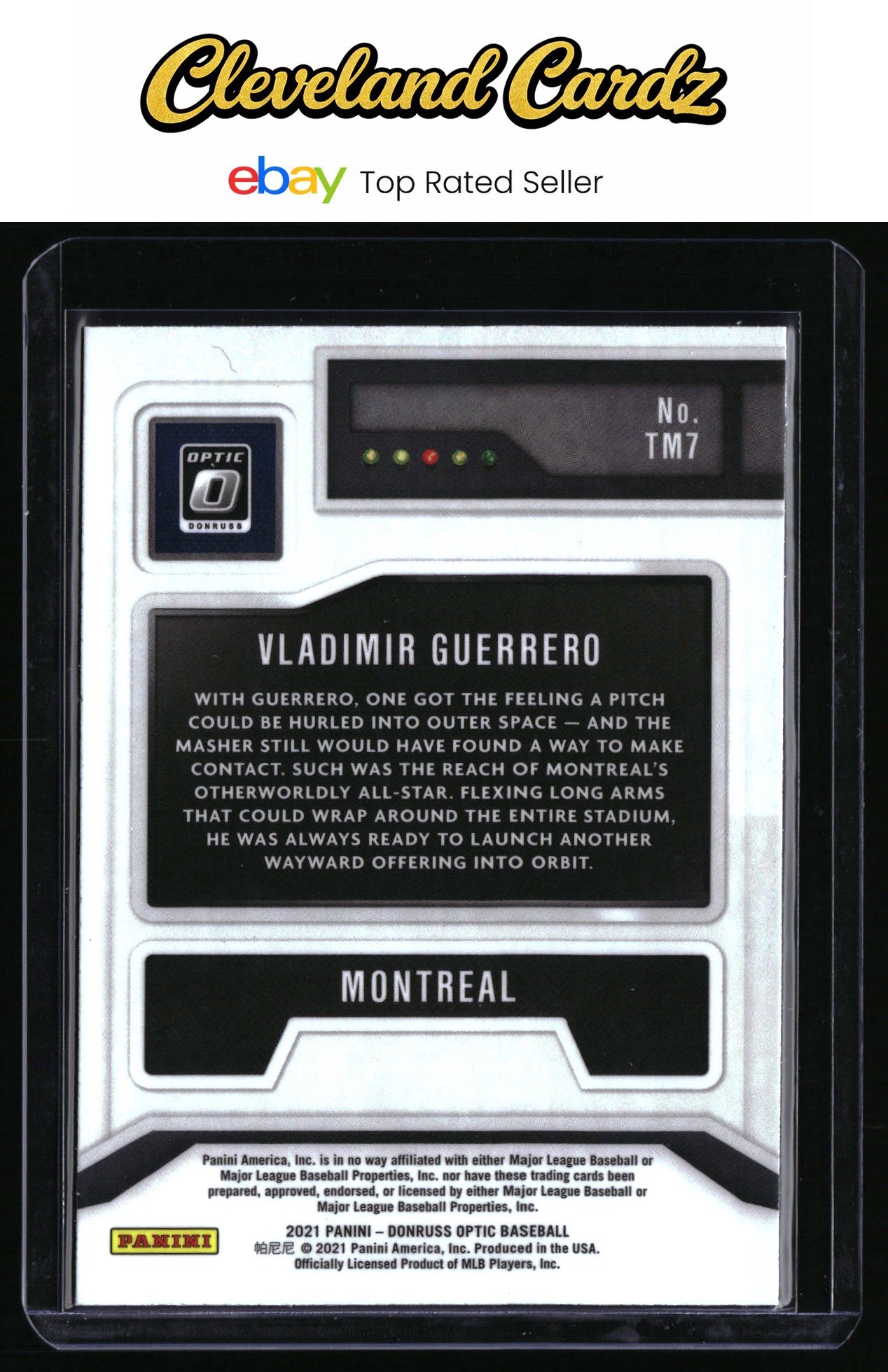 2021 Donruss Optic #TM7 Vladimir Guerrero T-Minus 3...2...1 Holo