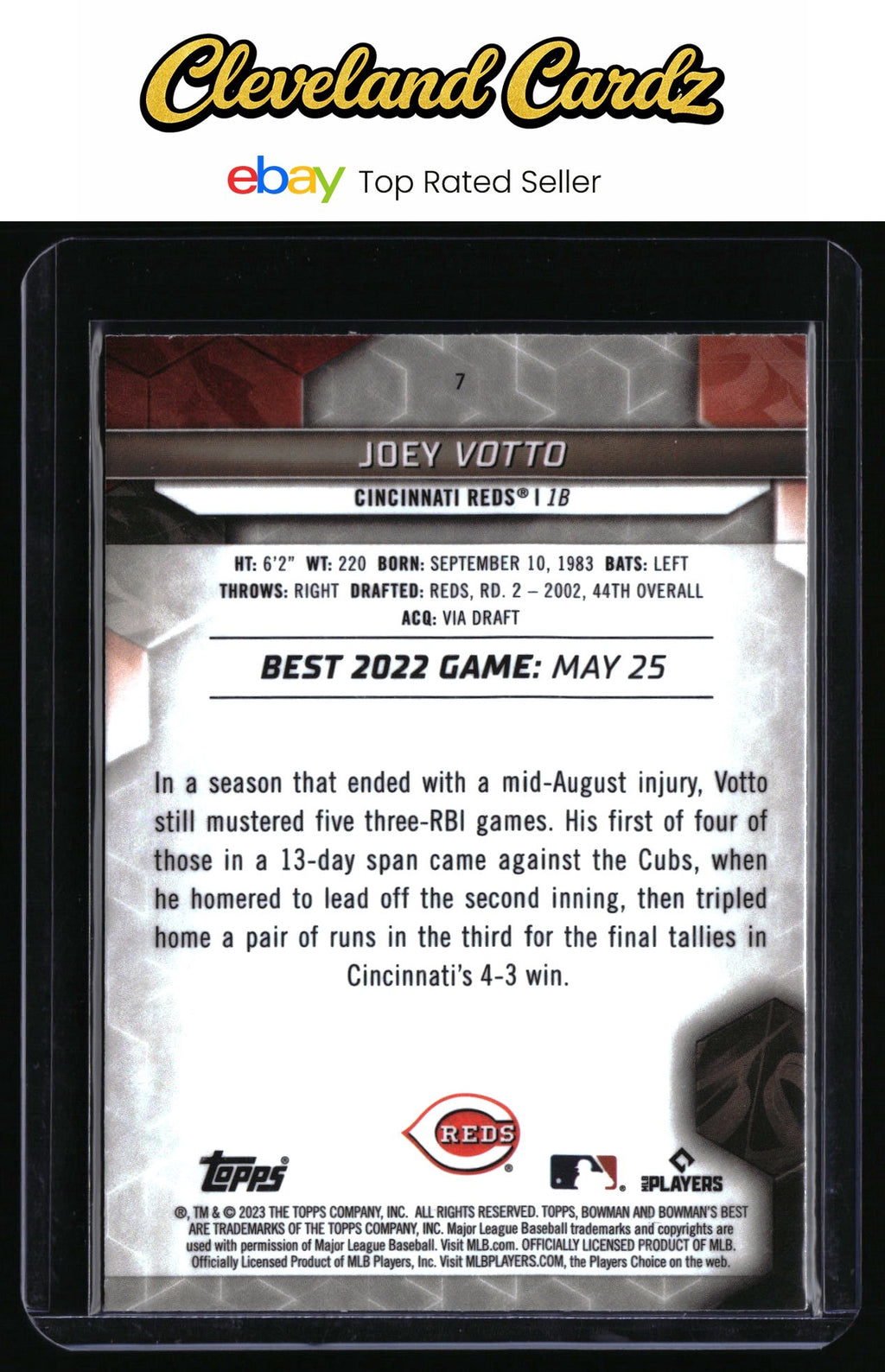 2023 Bowman's Best #7 Joey Votto