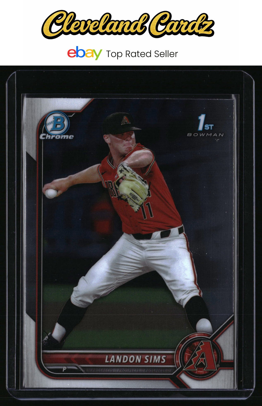 2022 Bowman Draft #BDC-72 Landon Sims Chrome