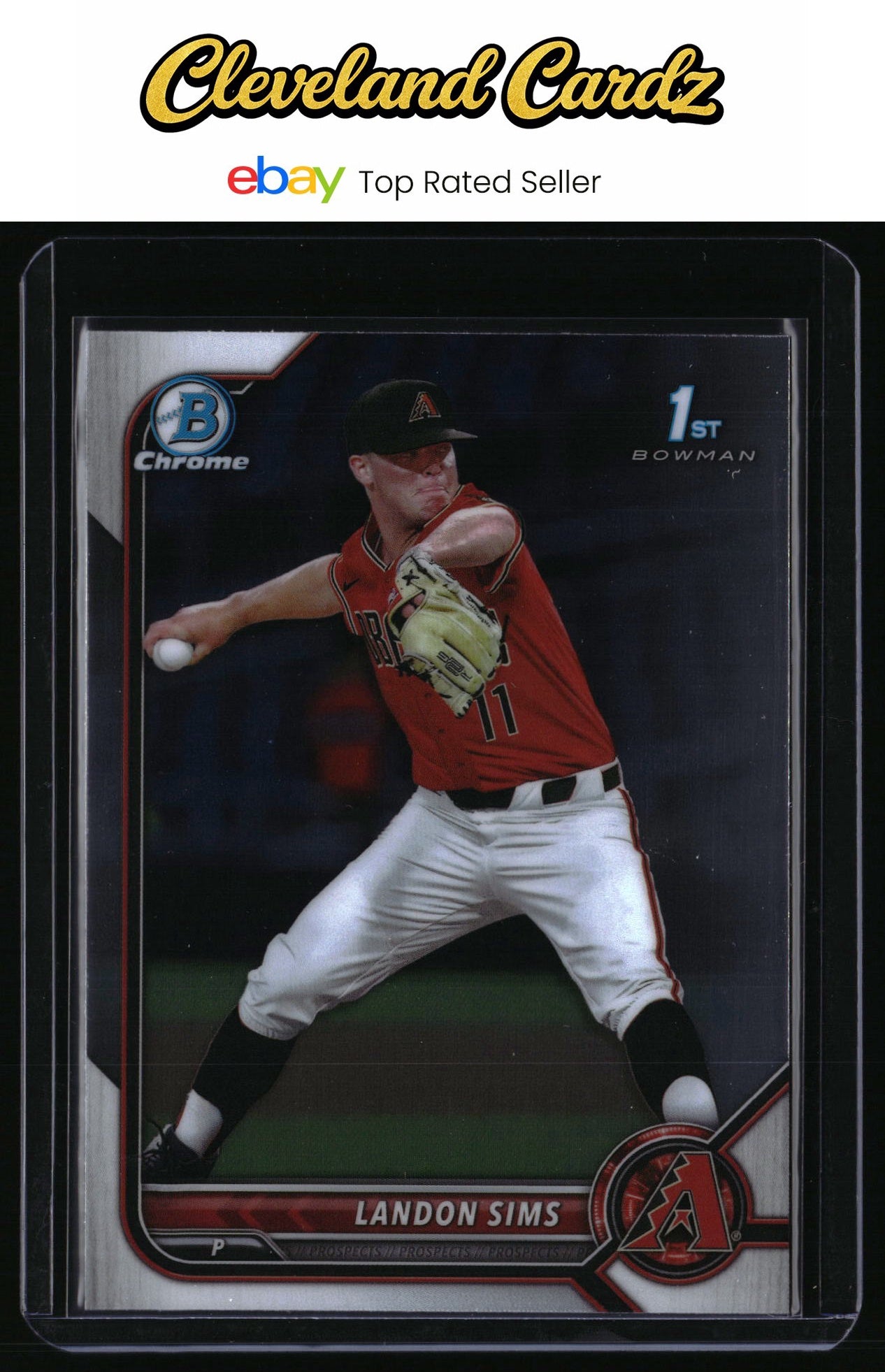 2022 Bowman Draft #BDC-72 Landon Sims Chrome