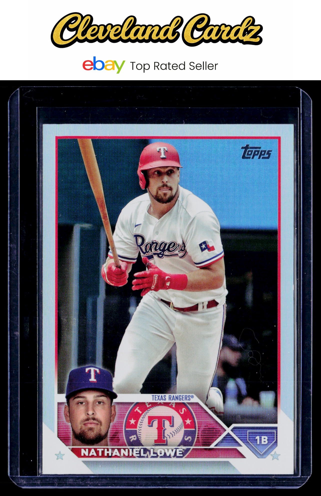 2023 Topps #124 Nathaniel Lowe Rainbow Foil