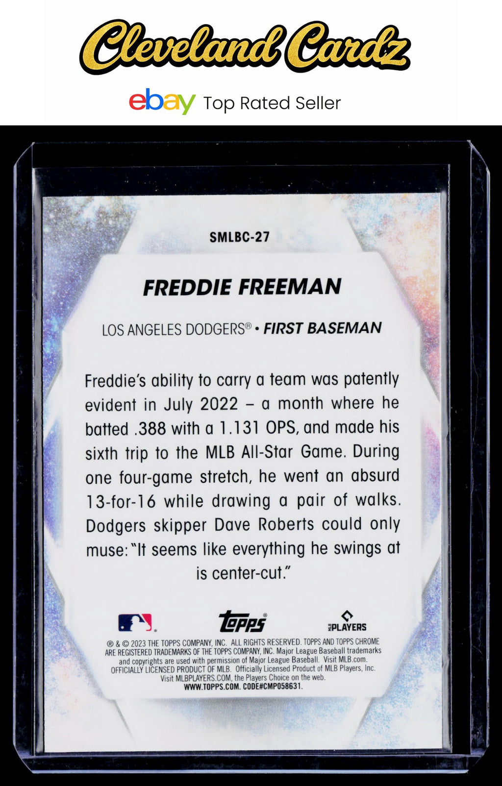 2023 Topps #SMLB-27 Freddie Freeman Stars of MLB