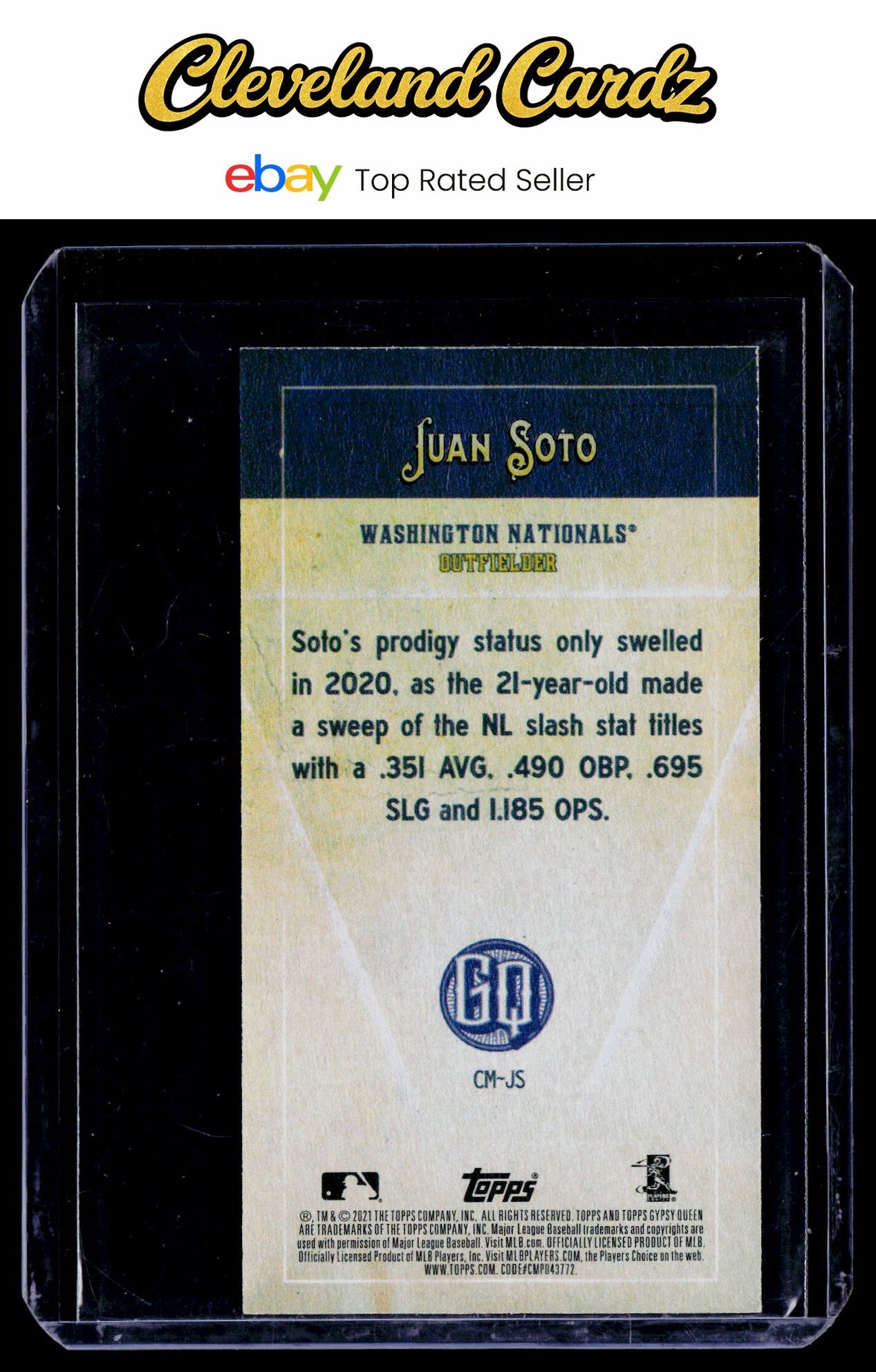 2021 Topps Gypsy Queen #CM-JS Juan Soto Captains Minis