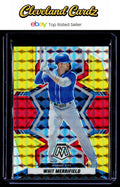 2022 Panini Mosaic #72 Whit Merrifield Fusion Red & Yellow Mosaic