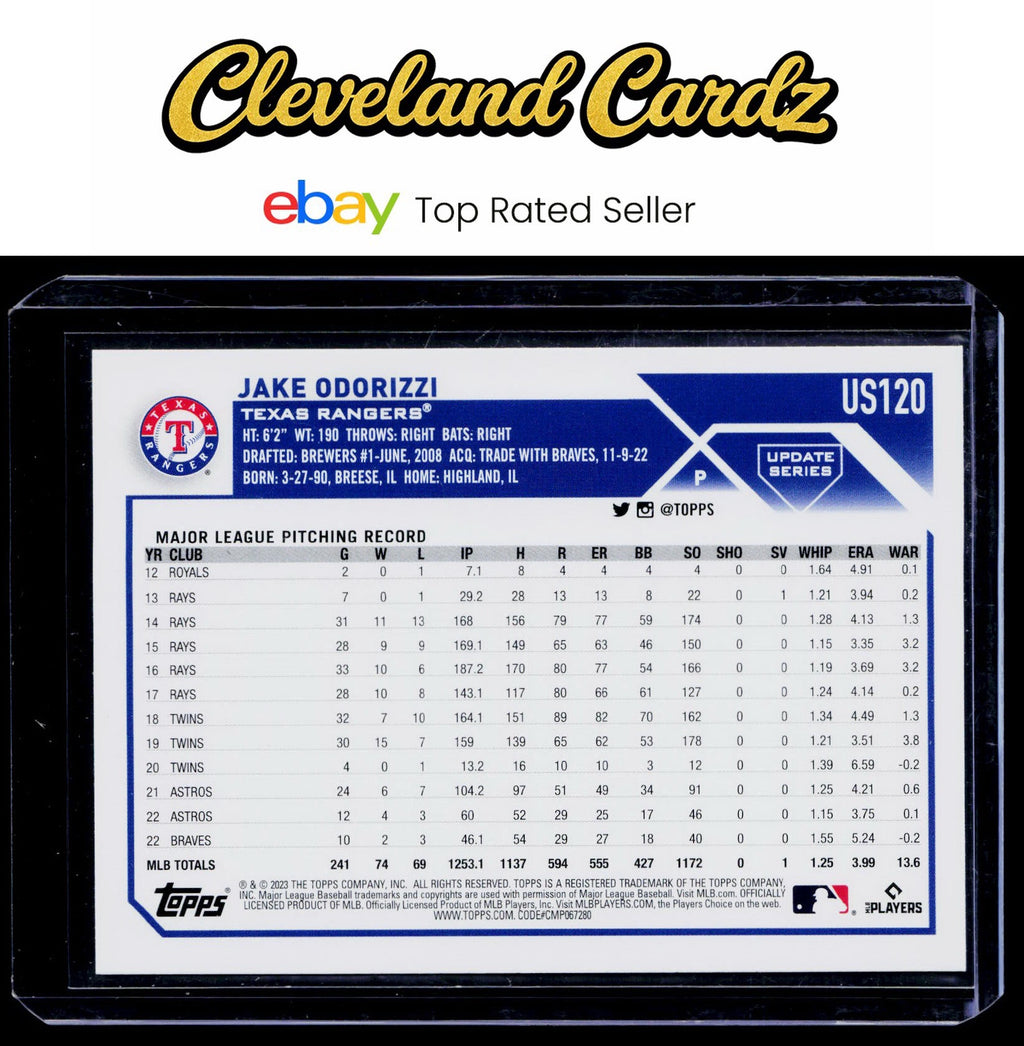 2023 Topps Update #US120 Jake Odorizzi Rainbow Foil