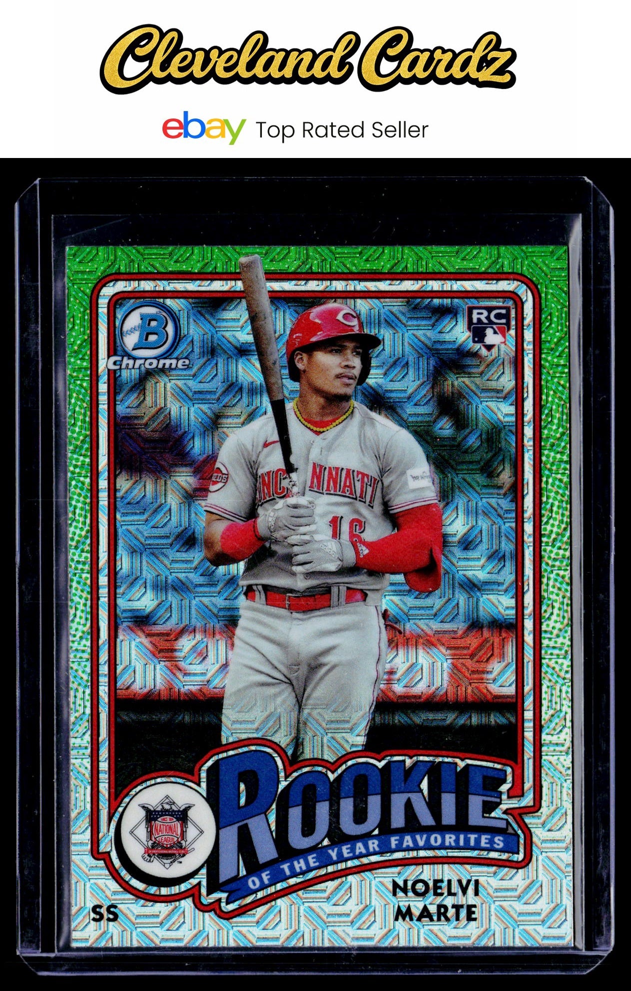 2024 Bowman #ROY-4 Noelvi Marte Rookie of the Year Favorites Mojo Refractors