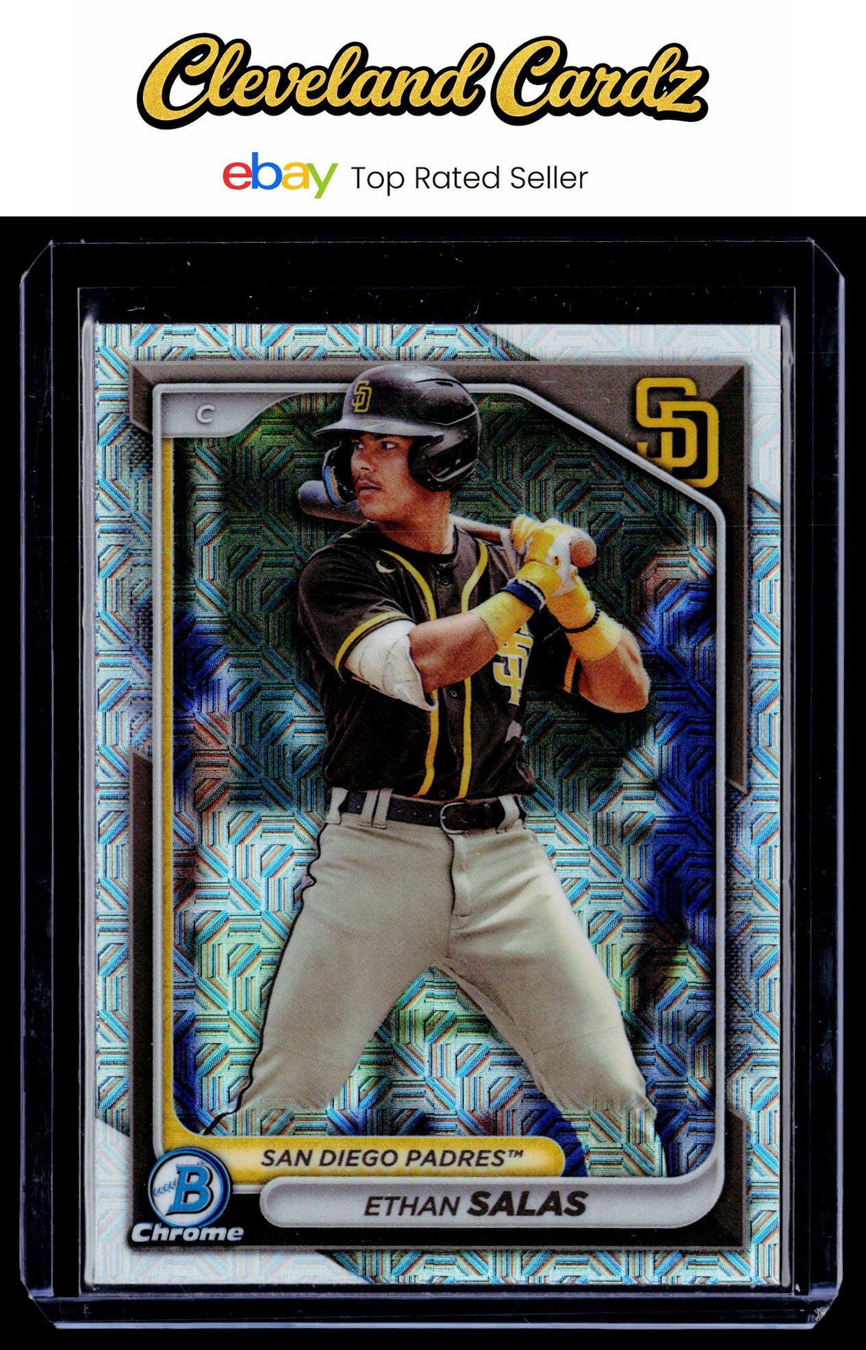 2024 Bowman #BCP-102 Ethan Salas Chrome Prospects Mojo Refractors