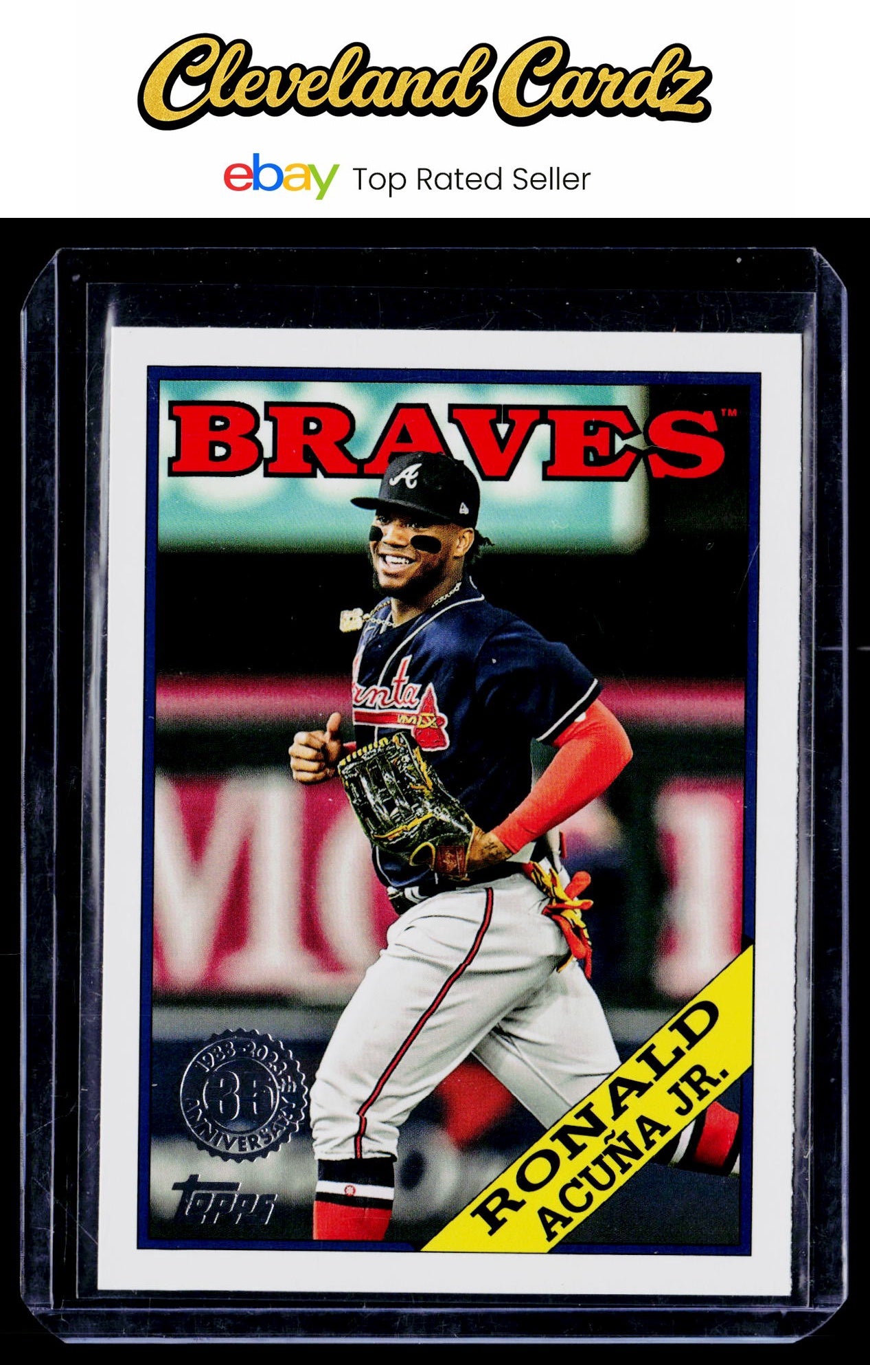 2023 Topps Update #88US-6 Ronald Acuña Jr. 1988 Topps Baseball 35th Anniversary