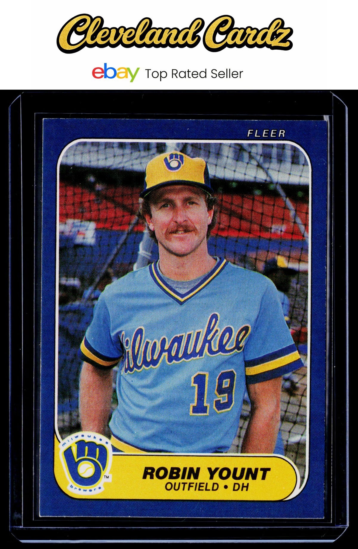 1986 Fleer #506 Robin Yount