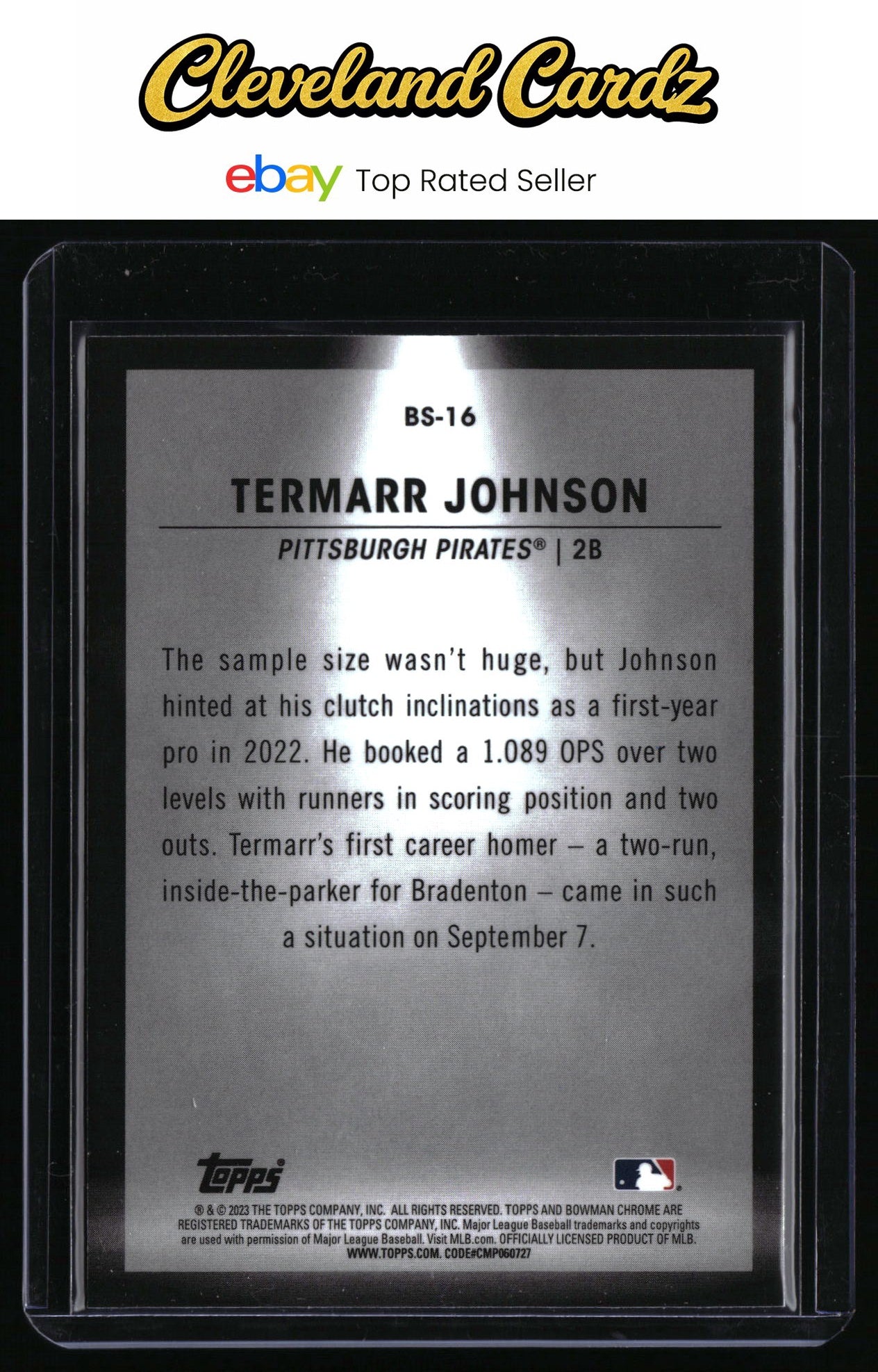 2023 Bowman #BS-16 Termarr Johnson Bowman Spotlights