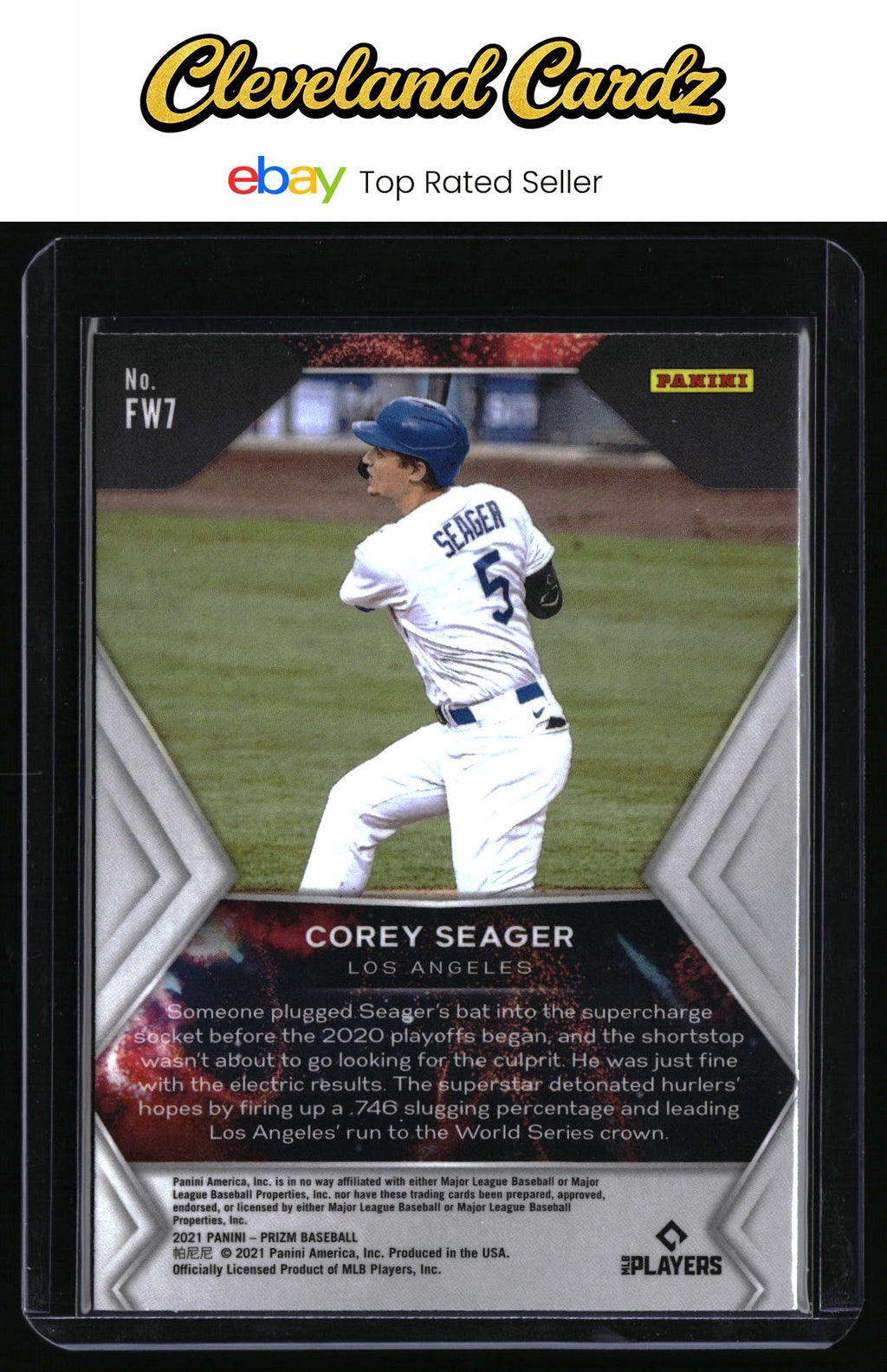 2021 Panini Prizm #FW7 Corey Seager Fireworks