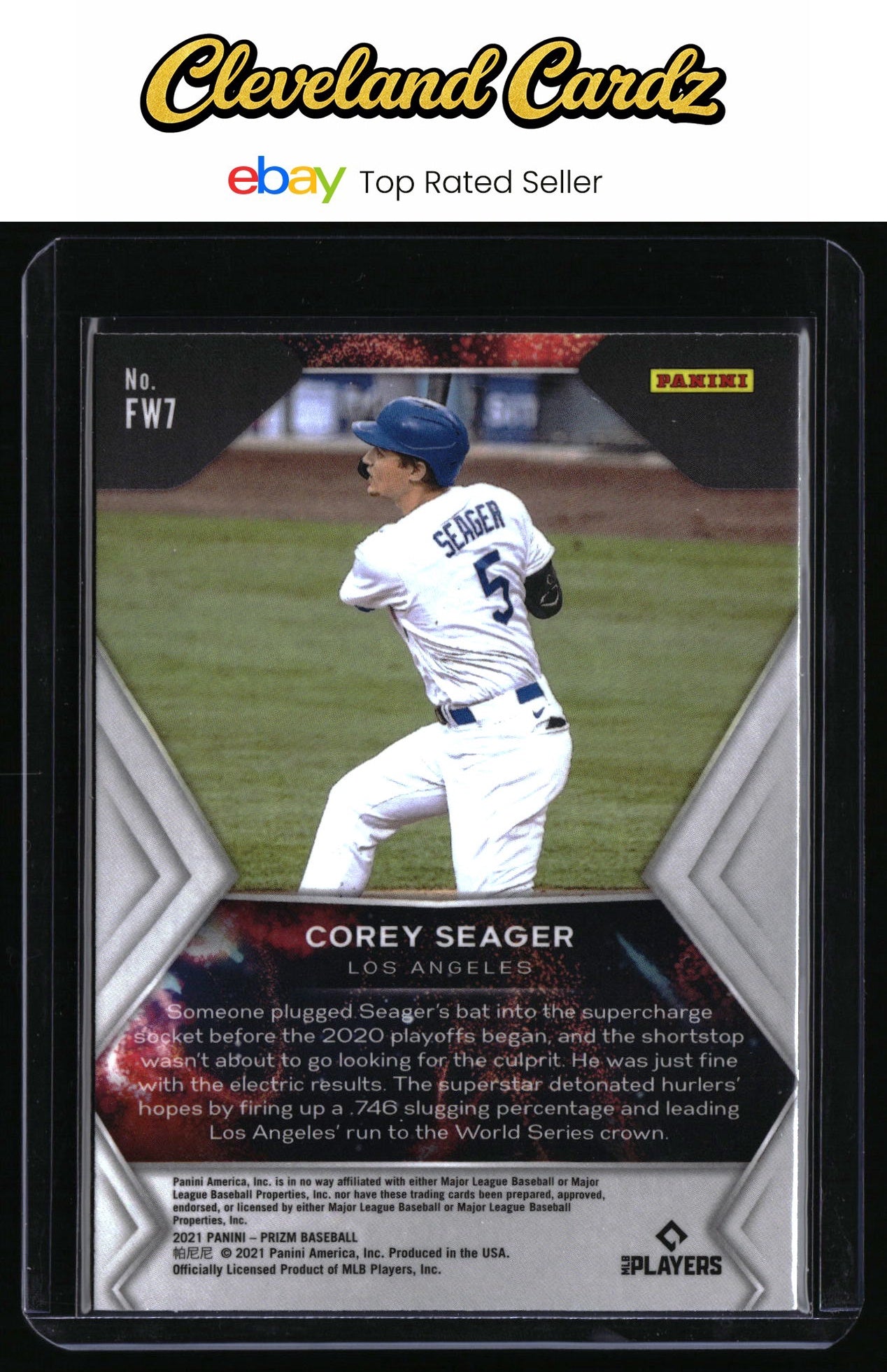 2021 Panini Prizm #FW7 Corey Seager Fireworks