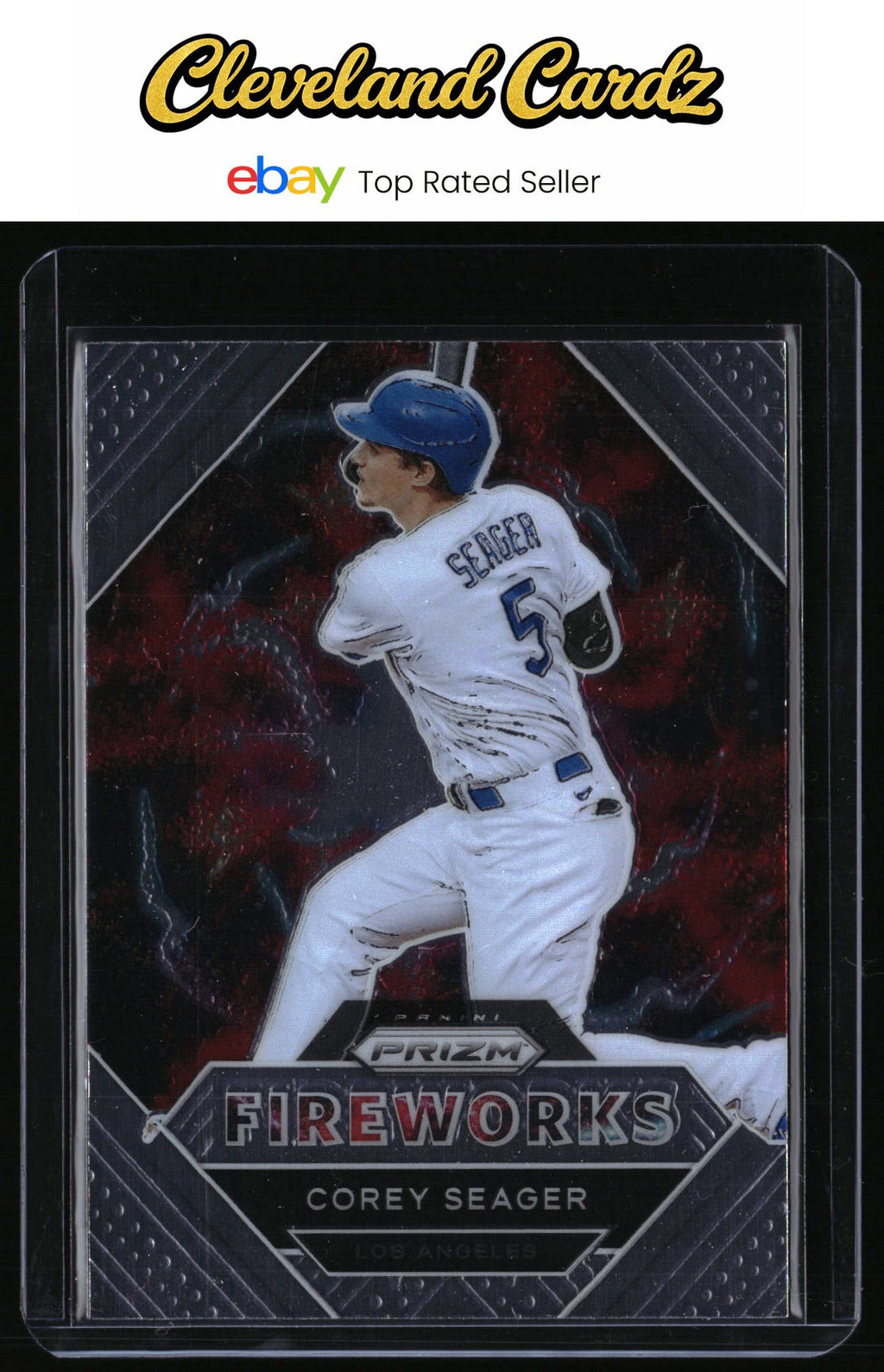 2021 Panini Prizm #FW7 Corey Seager Fireworks