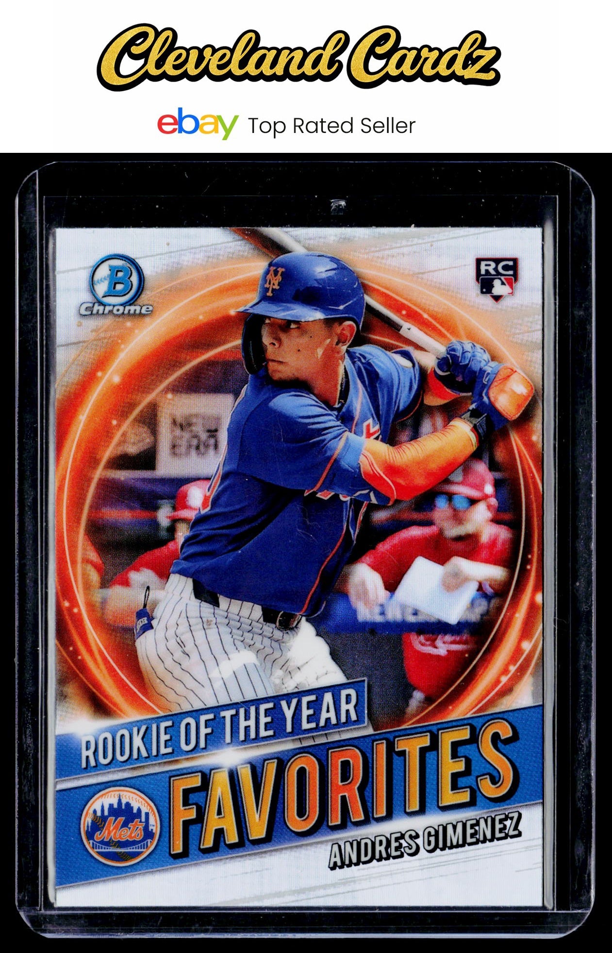 2021 Bowman #RRY-AG Andres Gimenez Chrome Rookie of the Year Favorites