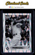2022 Topps Chrome Sonic #136 Willson Contreras Black & White RayWave