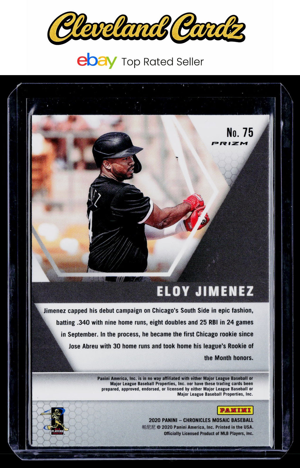 2020 Panini Chronicles #75 Eloy Jimenez Mosaic Prizm