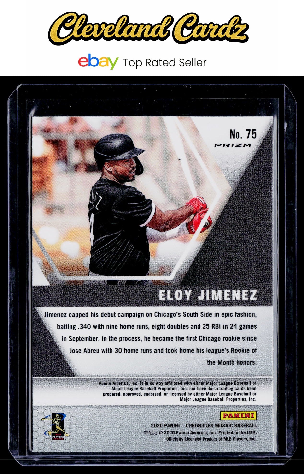 2020 Panini Chronicles #75 Eloy Jimenez Mosaic Prizm