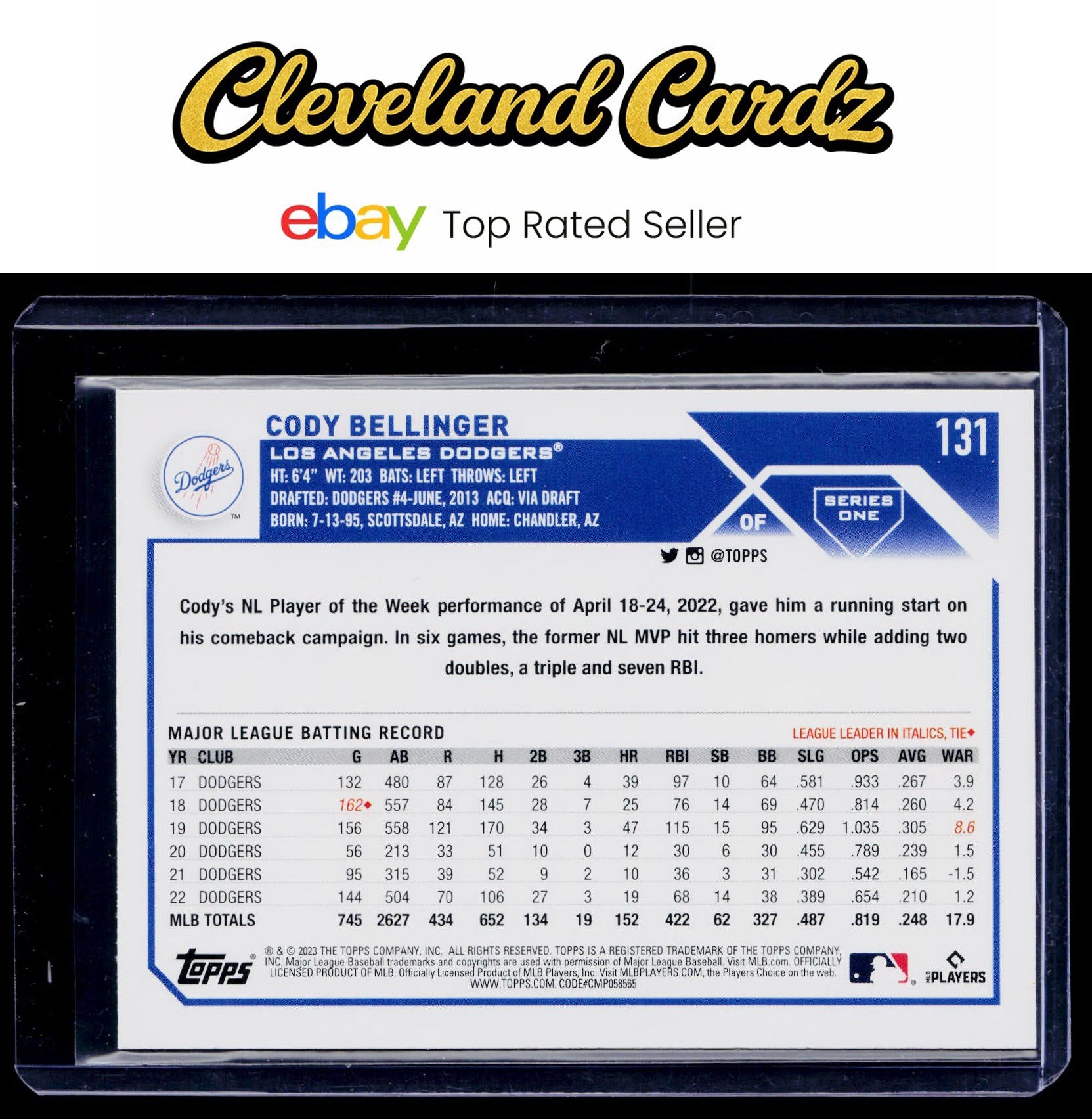2023 Topps #131 Cody Bellinger