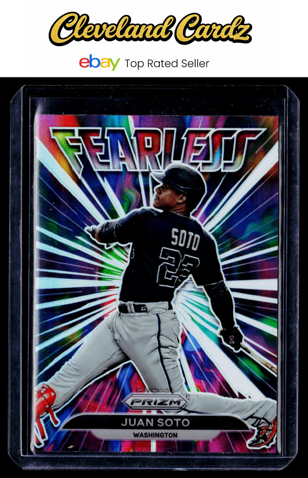 2022 Panini Prizm #FL-11 Juan Soto Fearless Silver Prizm