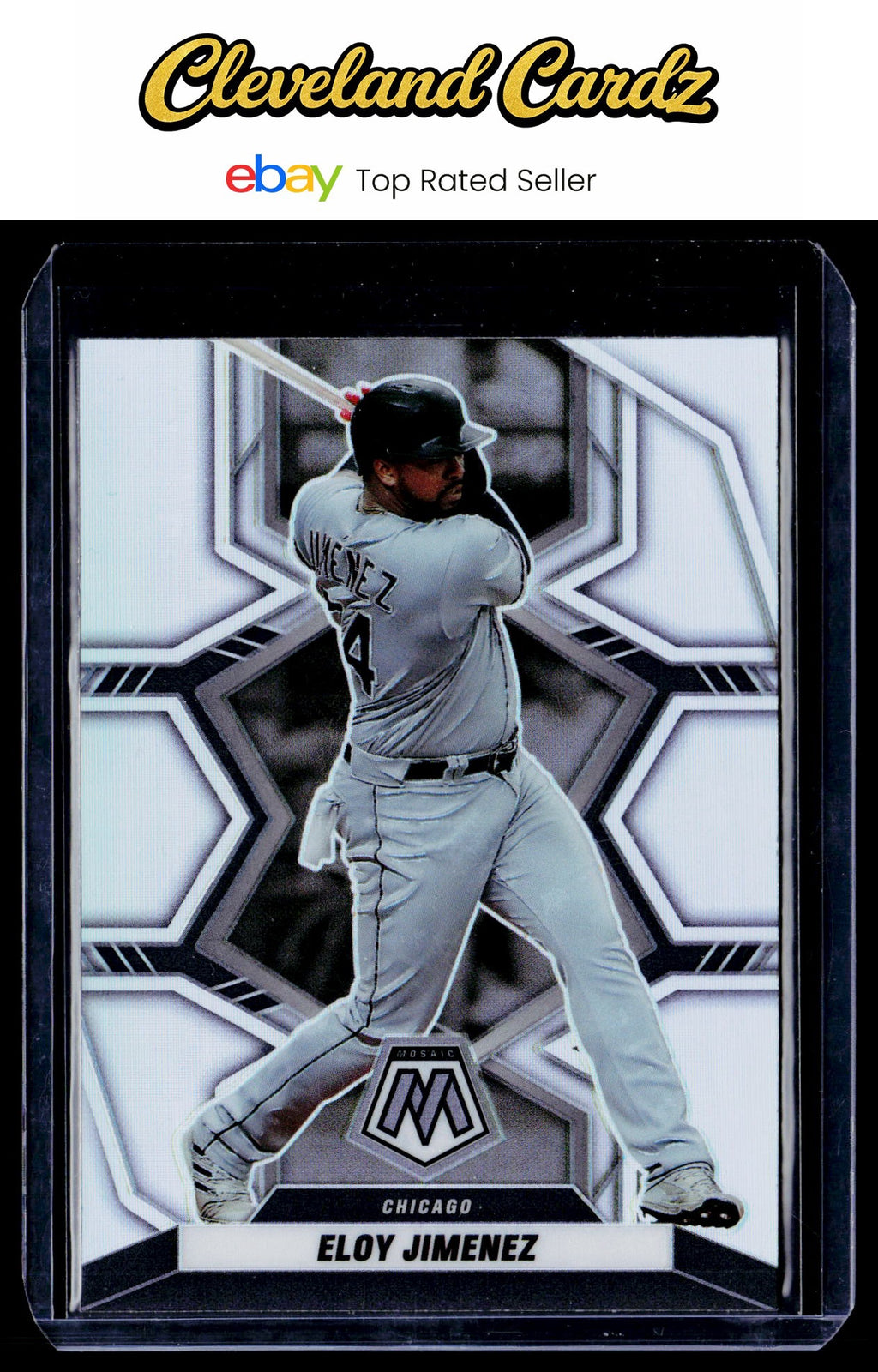 2022 Panini Mosaic #173 Eloy Jimenez Silver Prizm