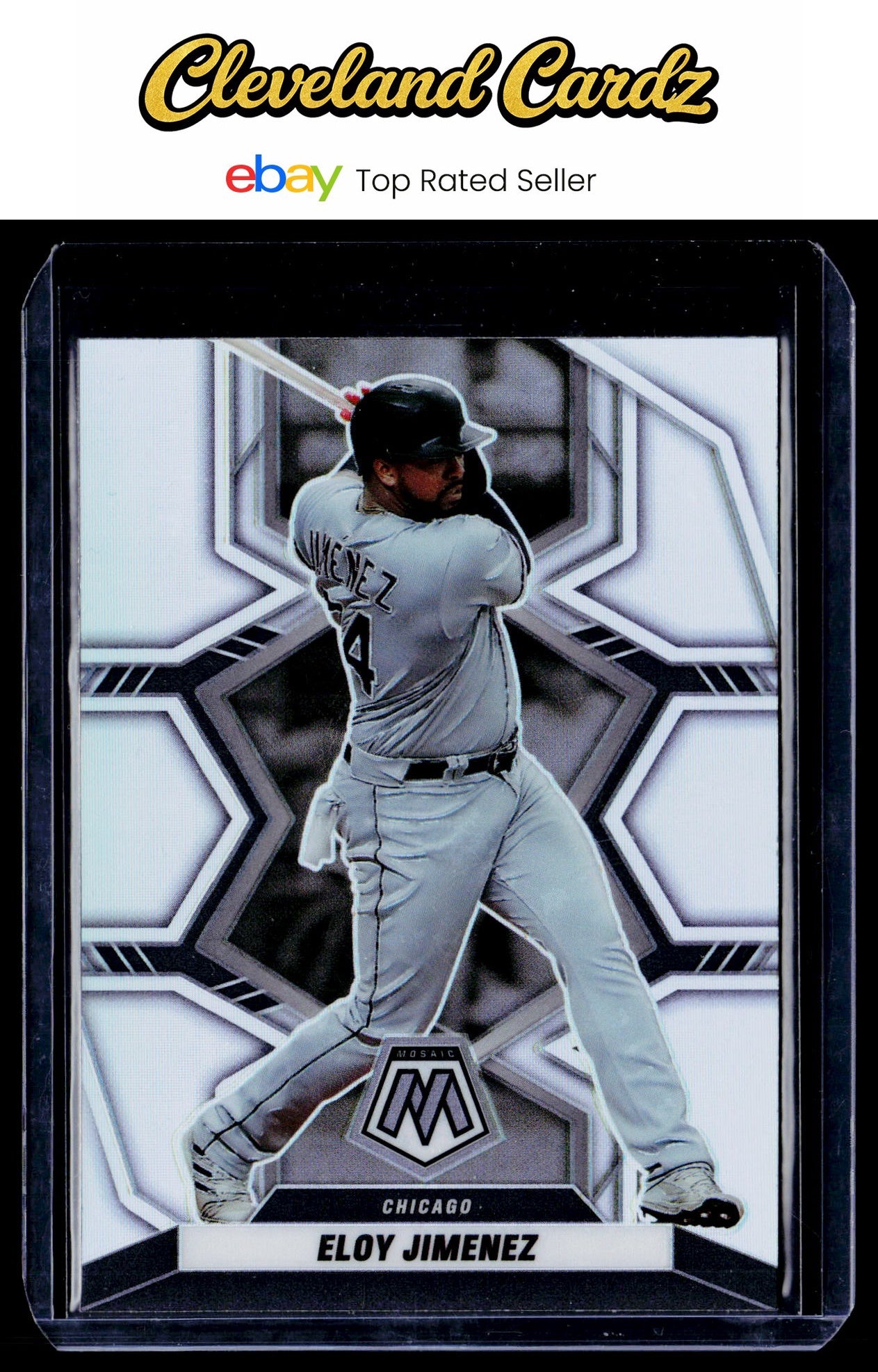 2022 Panini Mosaic #173 Eloy Jimenez Silver Prizm