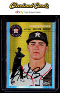 2023 Topps Chrome Platinum Anniversary #164 Hunter Brown Blue Prism Refractors