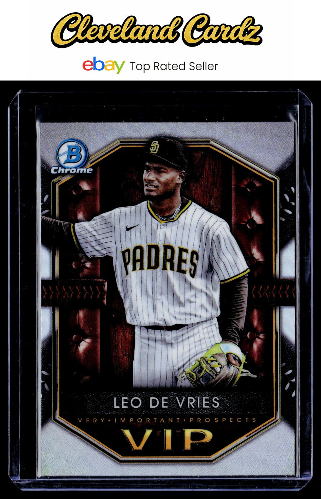 2025 Bowman #VIP-14 Leo De Vries Very Important Prospects