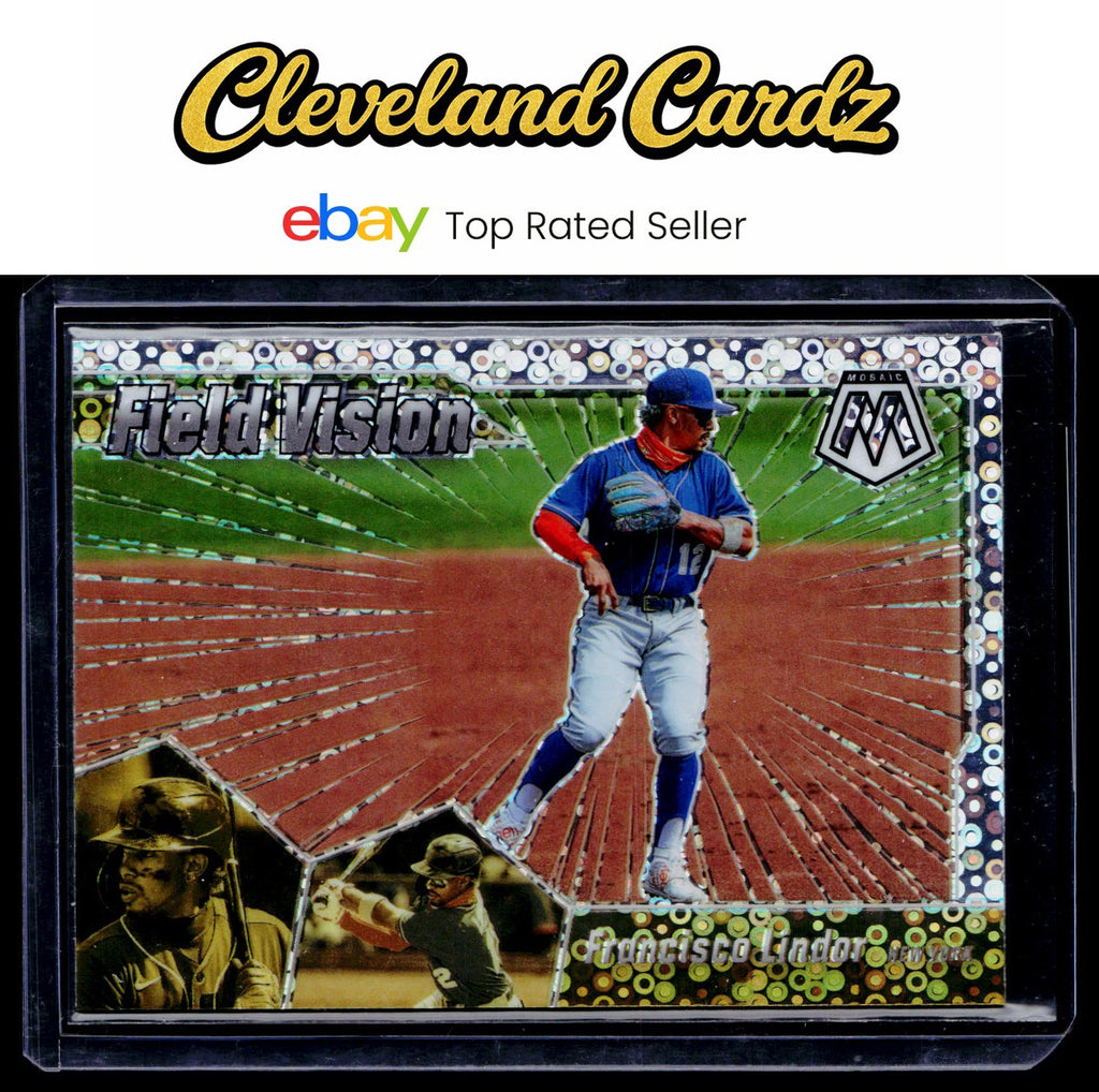 2021 Panini Mosaic #FV12 Francisco Lindor Field Vision Quick Pitch