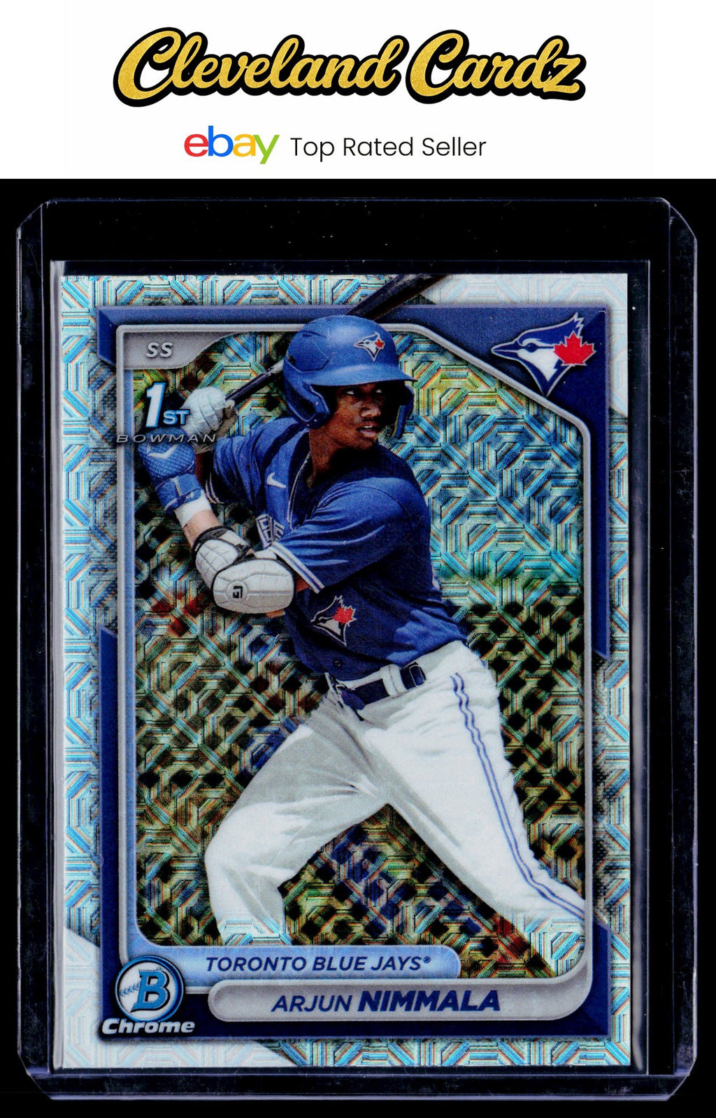 2024 Bowman #BCP-142 Arjun Nimmala Chrome Prospects Mojo Refractors
