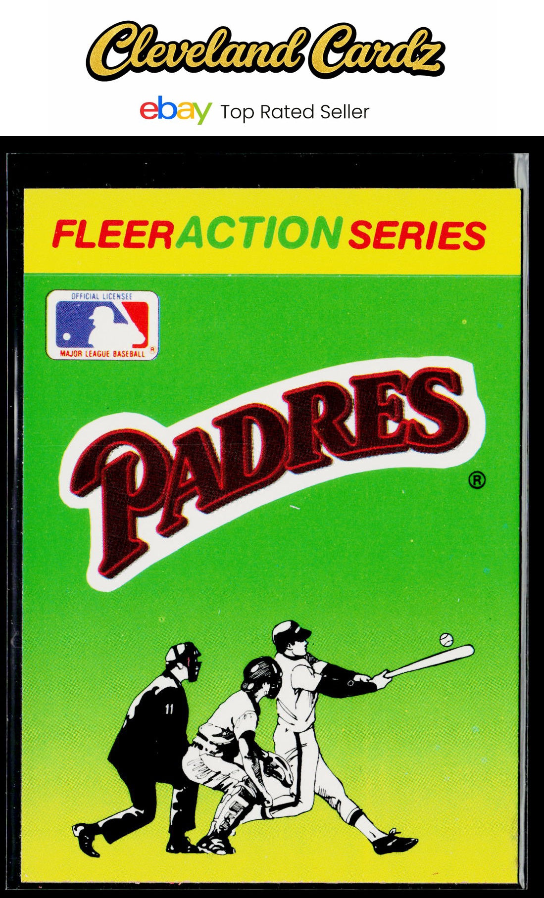 1990 Fleer #NNO San Diego Padres Action Series Team Stickers