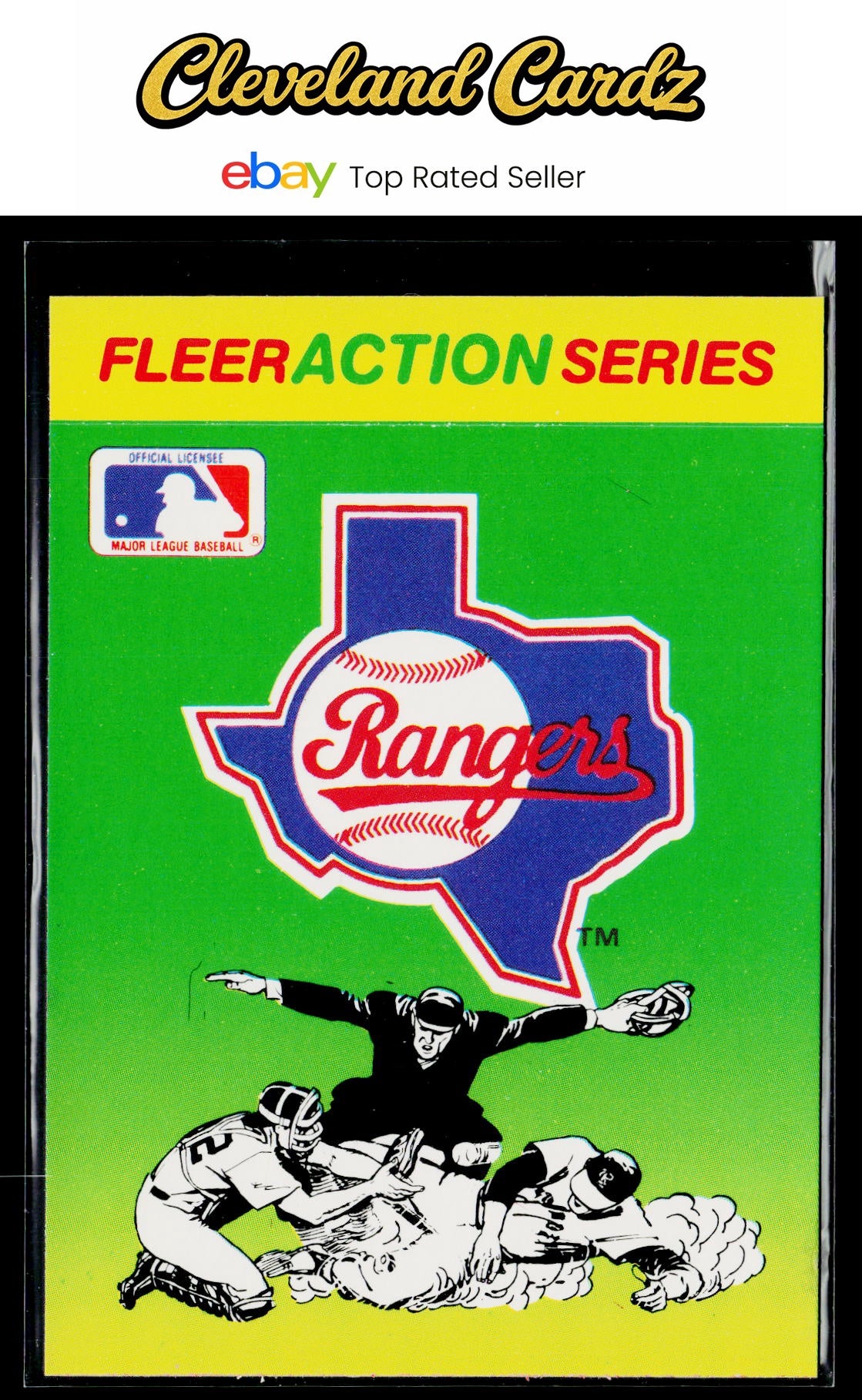 1990 Fleer #NNO Texas Rangers Action Series Team Stickers