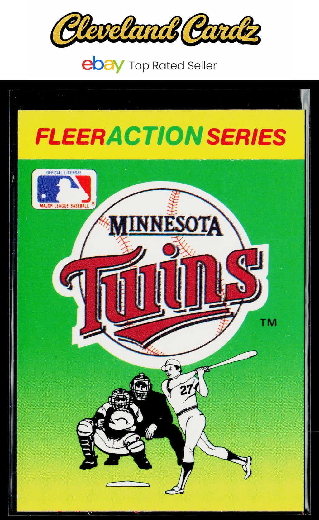 1990 Fleer #NNO Minnesota Twins Action Series Team Stickers