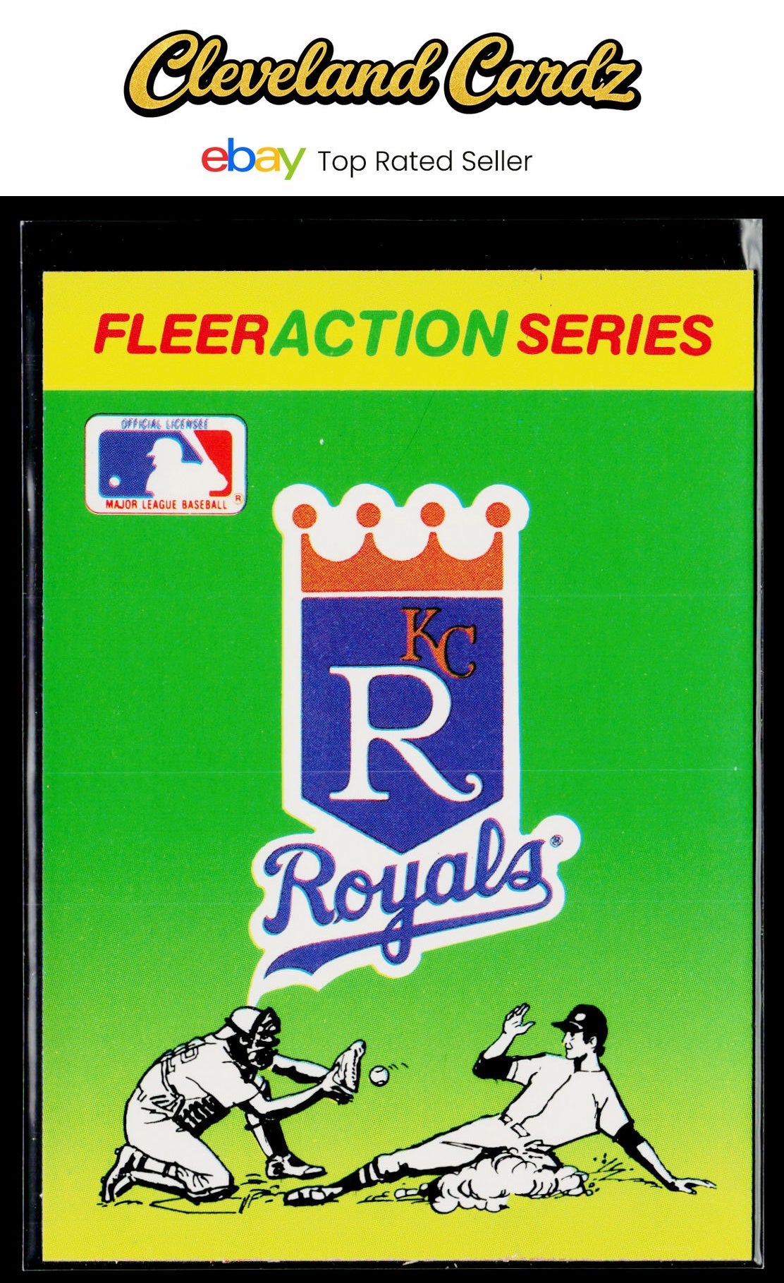1990 Fleer #NNO Kansas City Royals Action Series Team Stickers