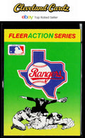 1990 Fleer #NNO Texas Rangers Action Series Team Stickers