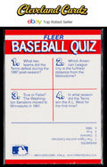 1990 Fleer #NNO Minnesota Twins Action Series Team Stickers
