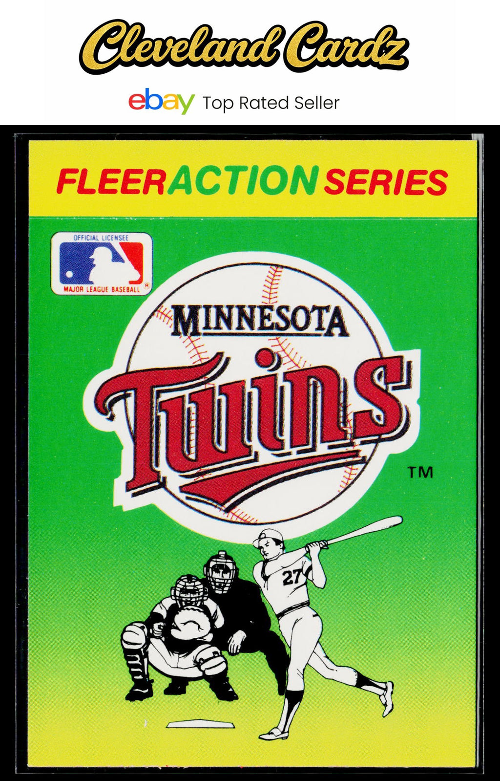 1990 Fleer #NNO Minnesota Twins Action Series Team Stickers