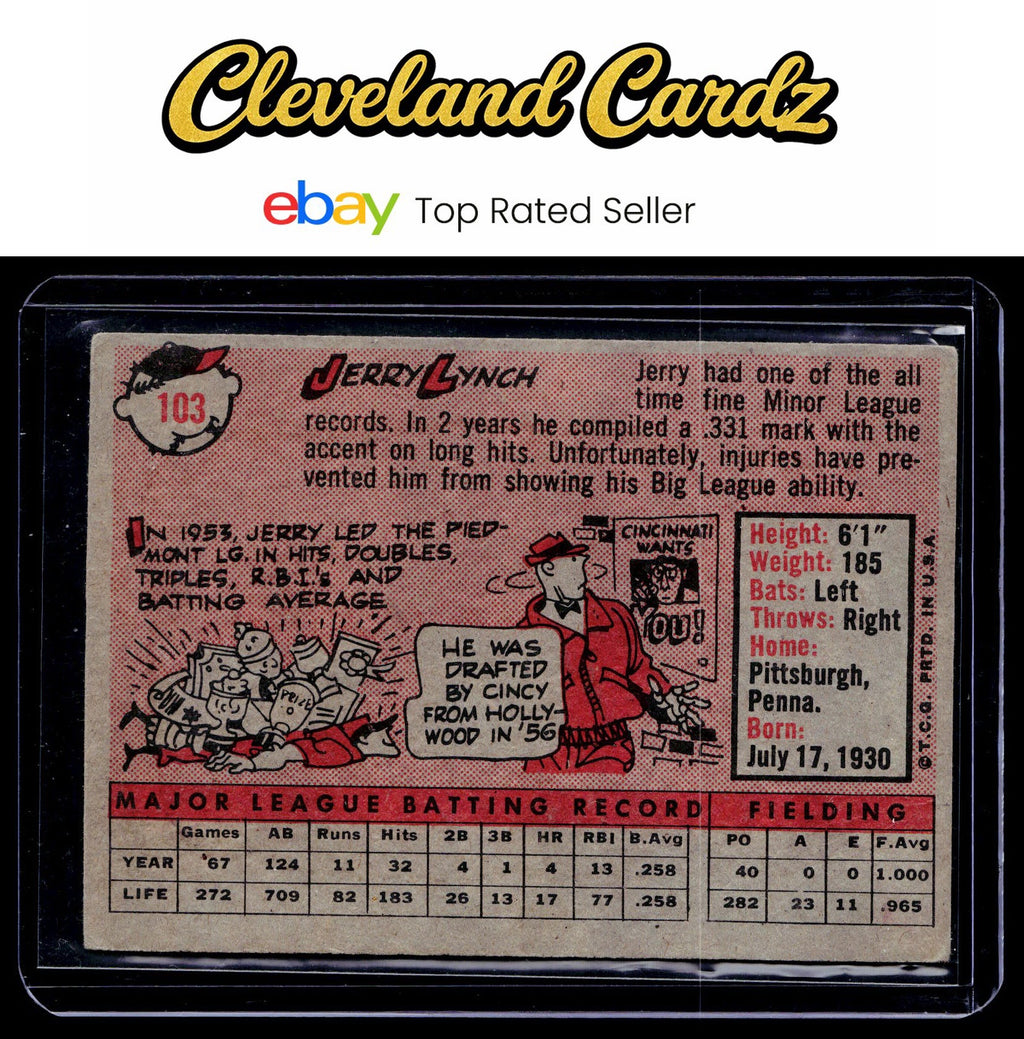 1958 Topps #103 Jerry Lynch