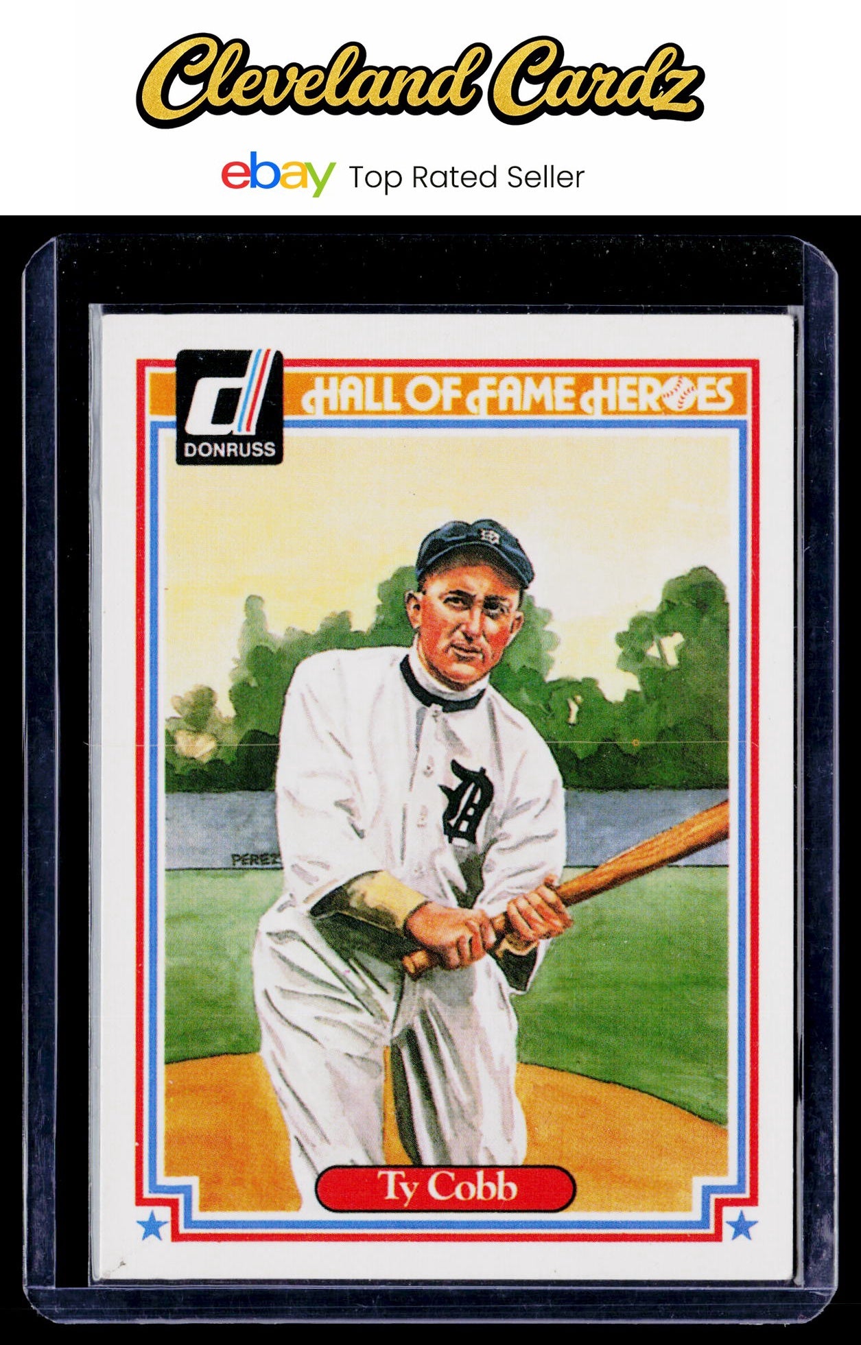 2003 Donruss Diamond Kings #9 Ty Cobb HOF Heroes Reprints