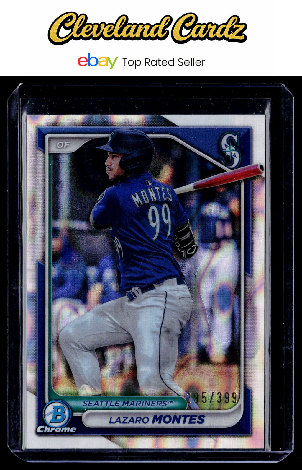 2024 Bowman #BCP-110 Lazaro Montes Chrome Prospects Lava Refractors #/399