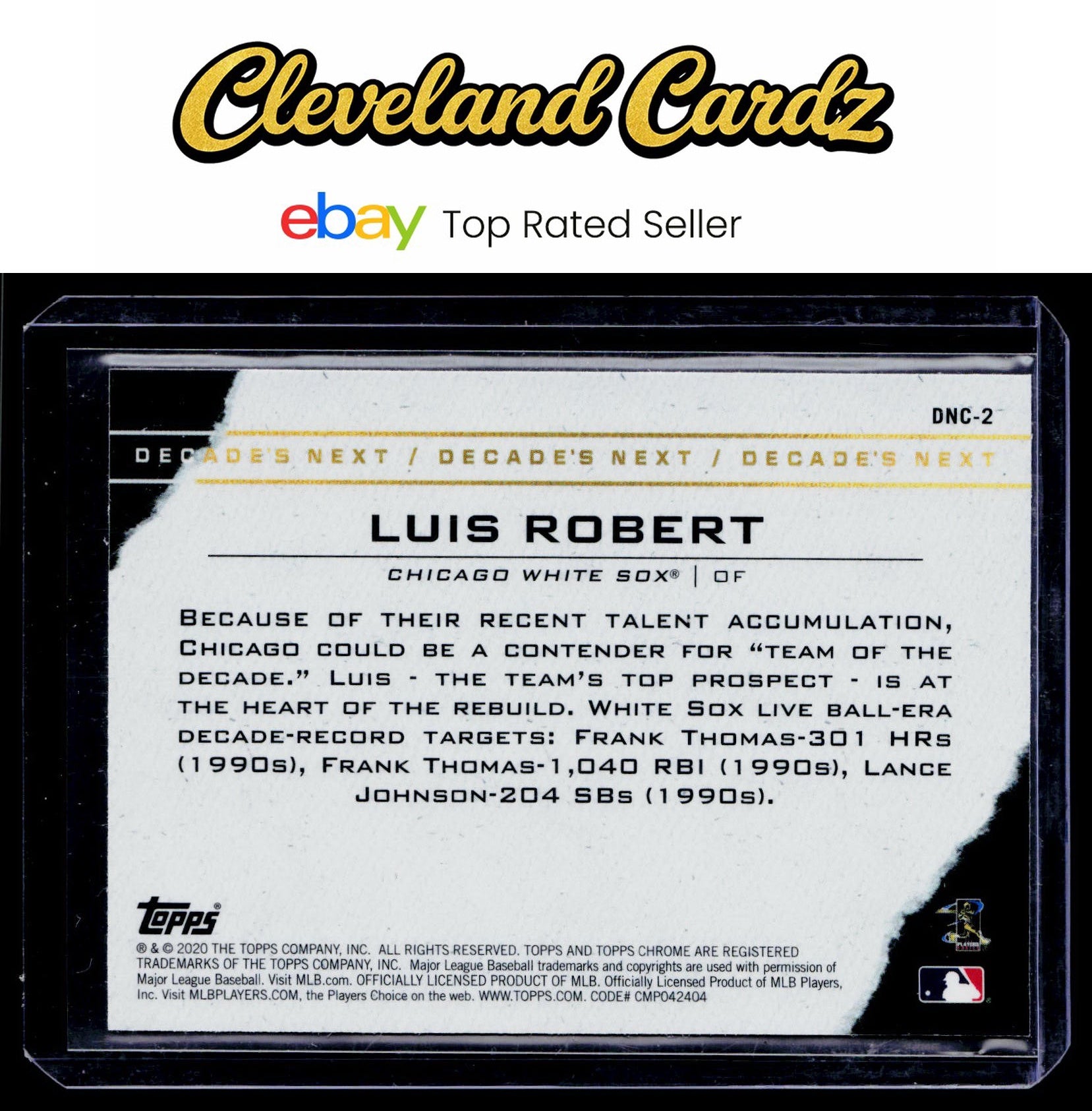 2020 Topps Chrome Update #DNC-2 Luis Robert Decade's Next